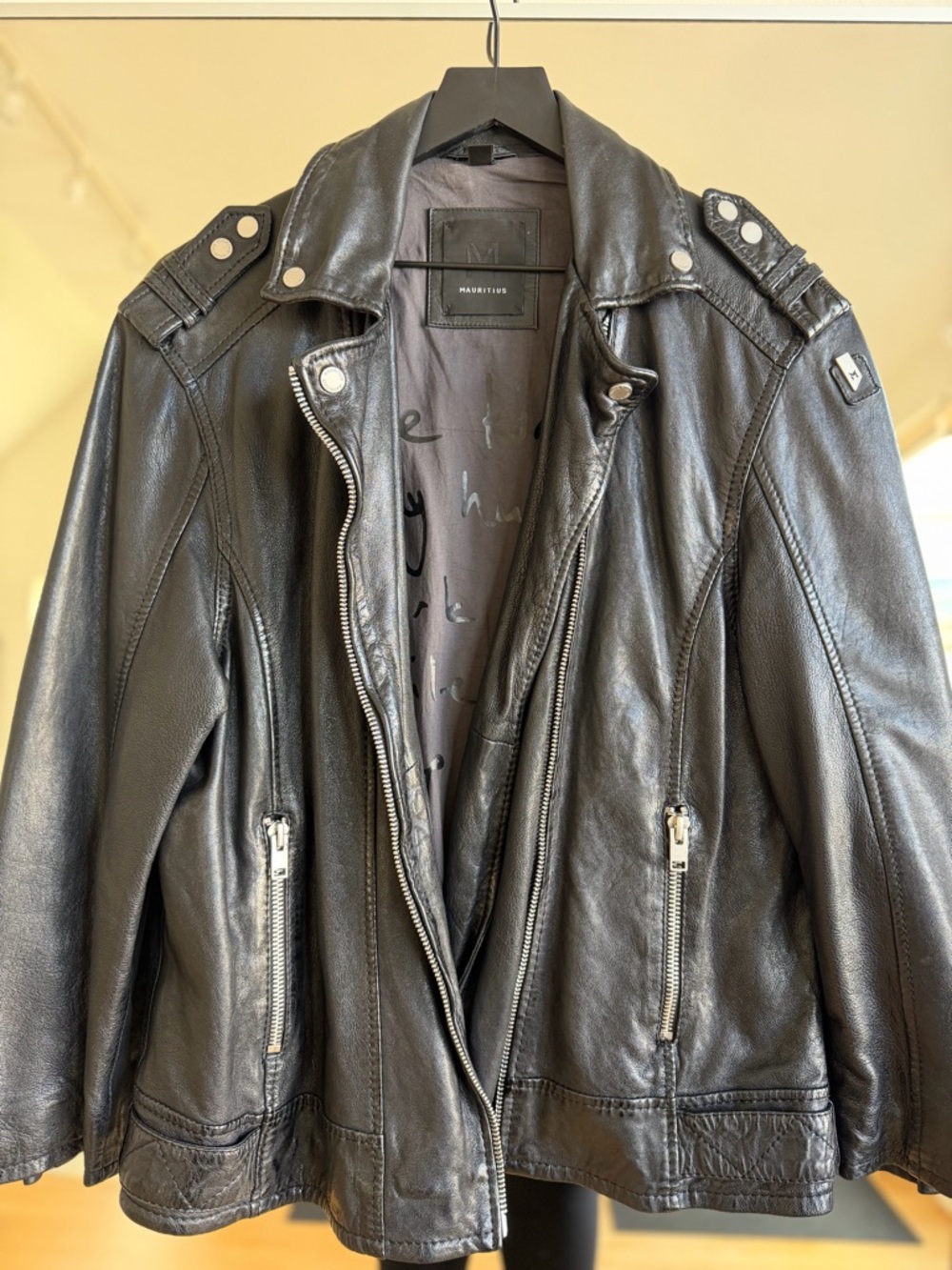 Black Leather Lambskin Jacket